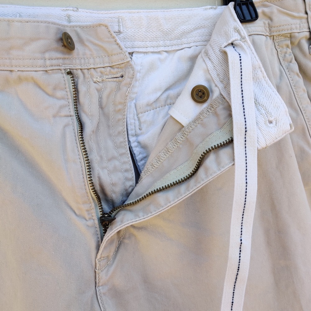 Polo Ralph Lauren Men's Relaxed Fit Chino Shorts Size 38 Khaki Flat Front String - Picture 5 of 12